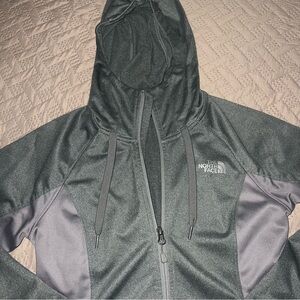The North Face Charcoal and Light Gray Zip-Up Jacket